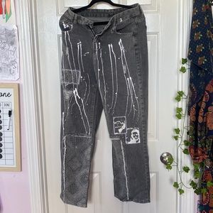 decorated jeans large